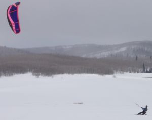 Snowkiting in Utah