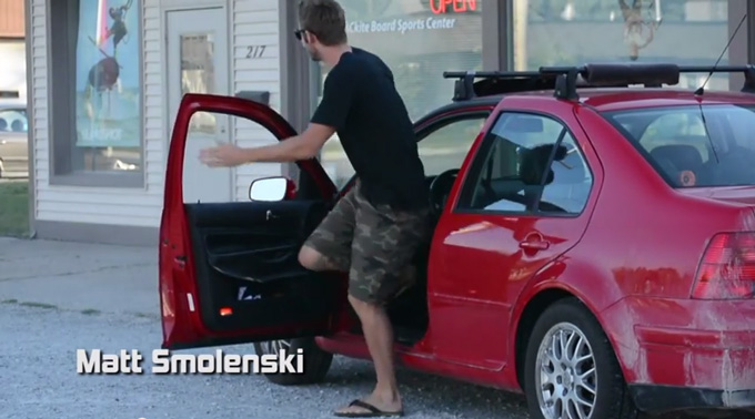 Matt Smolenski at the MACkite Boardsports Center