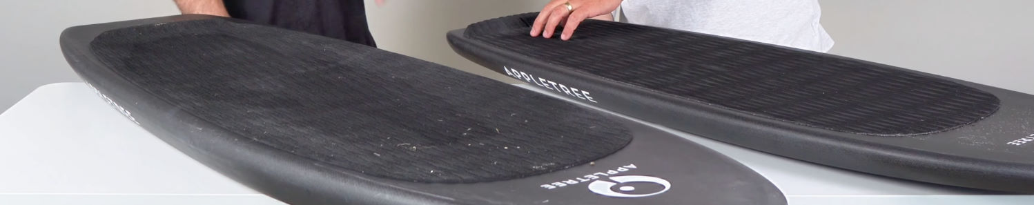 The top of the board has no inserts for straps.