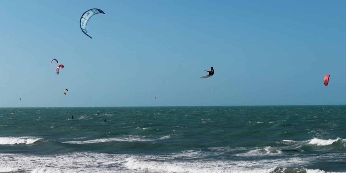 Exercises on and off water for building joint support while kiting
