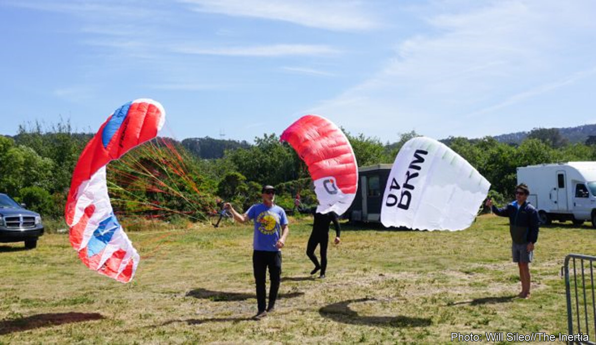 testing parawings at Crissy Field