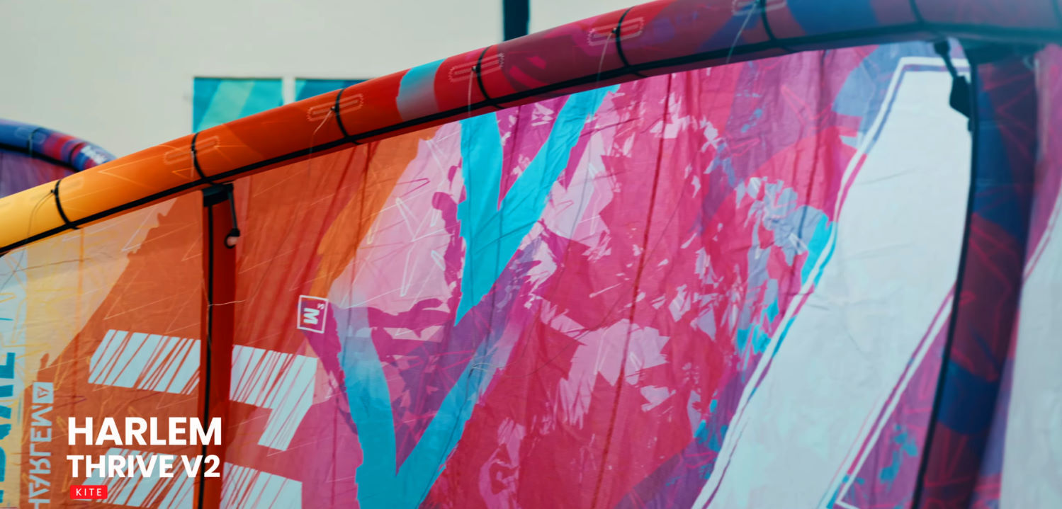 Yep, that is one good-looking kite! Close-up of a Harlem Thrive printed canopy.