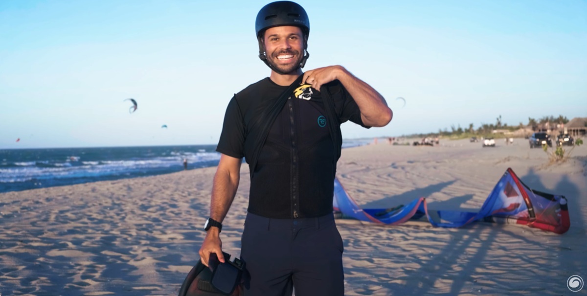 Showing off the Ride Engine Empax V2 Vest under a rash guard