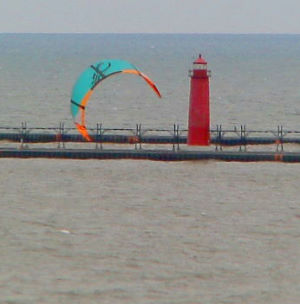 The 2012 Cabrinha Switchblade kite caught on webcam