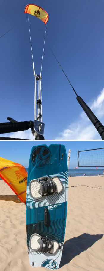 2019 Cabrinha Moto and Ace with H2O straps