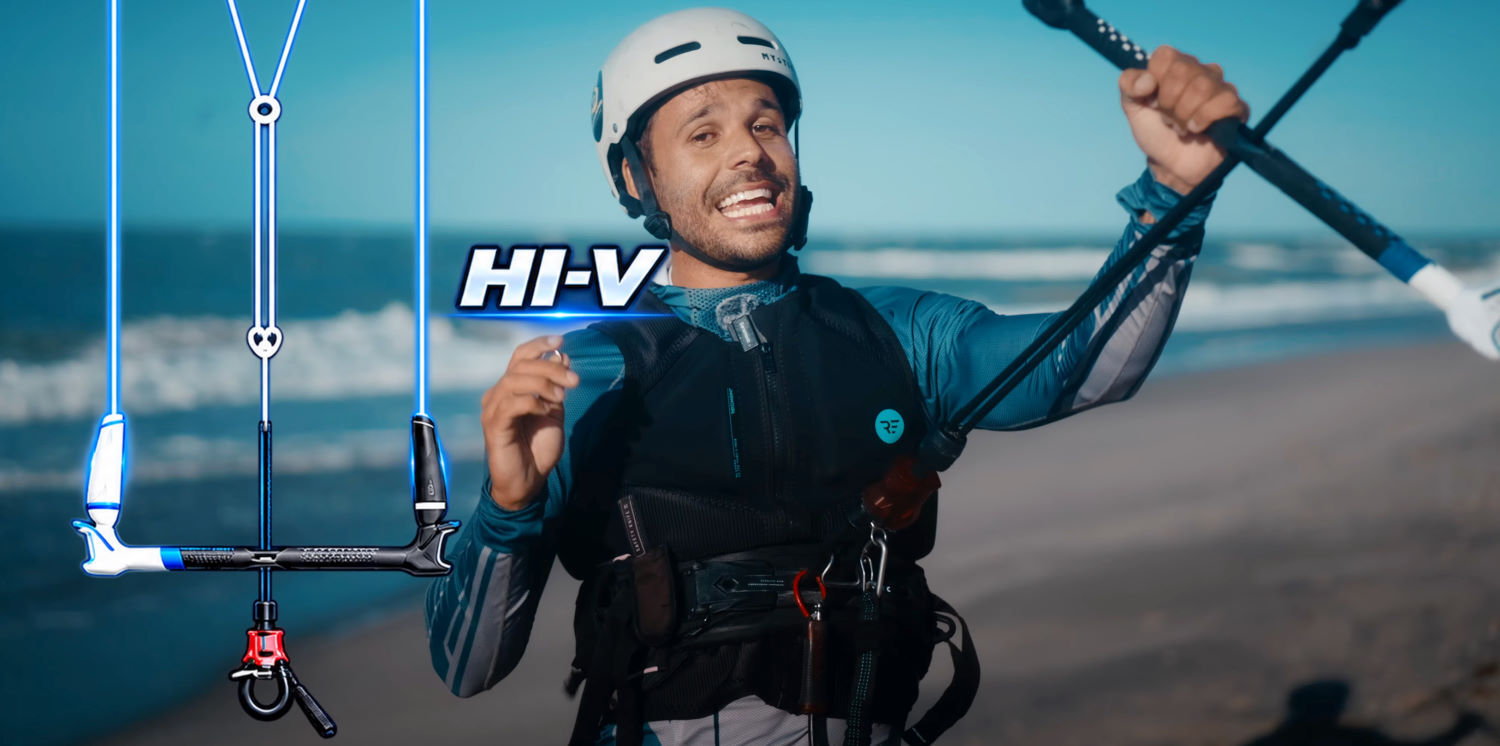 One ring to fly them all. Keep it safe. Rubens holds up the ring to convert your lines to a Hi-V setup.