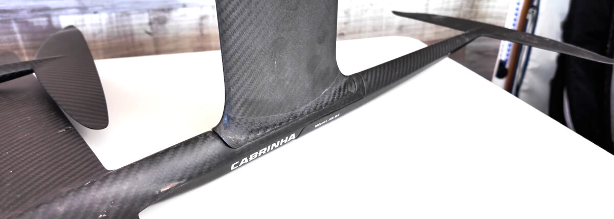 Close-up of the mast connection on the Union foil.