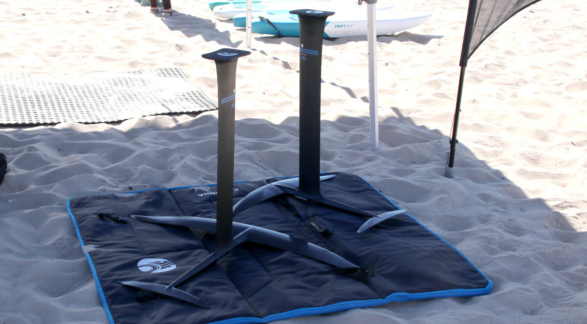 The Union foil on display at the beach demo event.