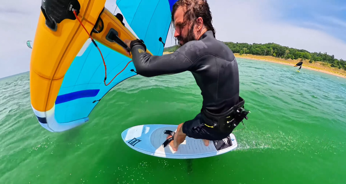 Tucker wing foiling with the Union foil.