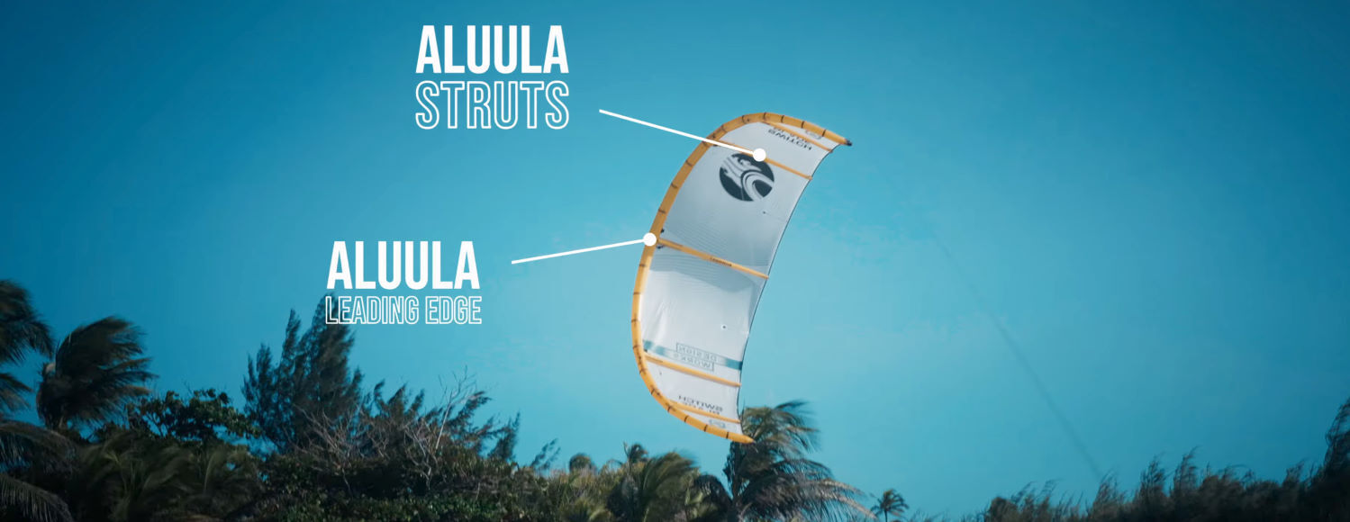 The Design Works version of the Switchblade goes all-out with Aluula on both the leading edge and all the struts. The Switchblade Design Works uses Aluula in its entire frame.