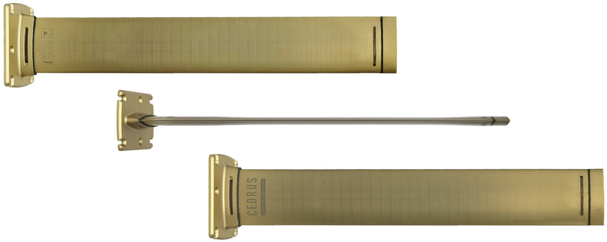 The Cedrus Forged mast is thinner along the middle section.