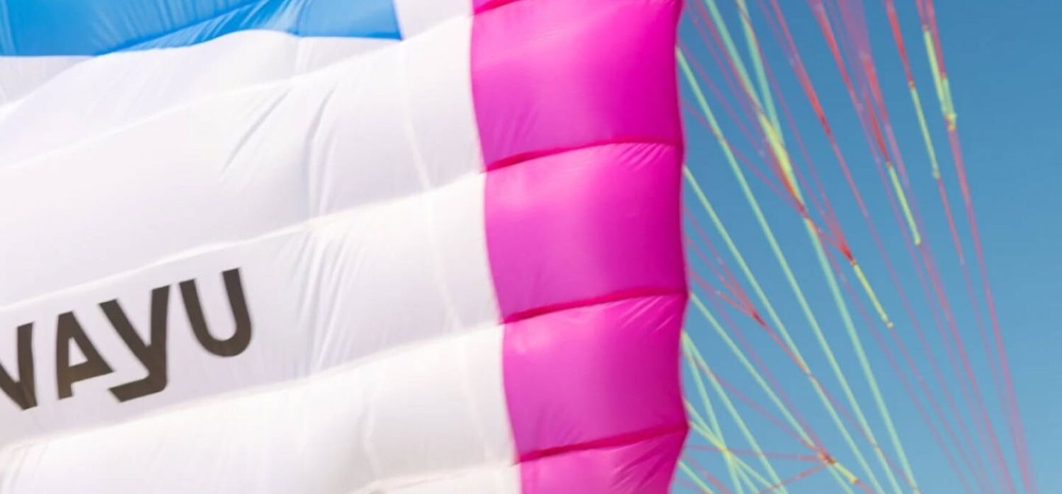 Closeup of Vayu Pyro parawing canopy