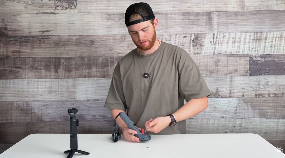 Eli loosening the screws on a Waydoo remote