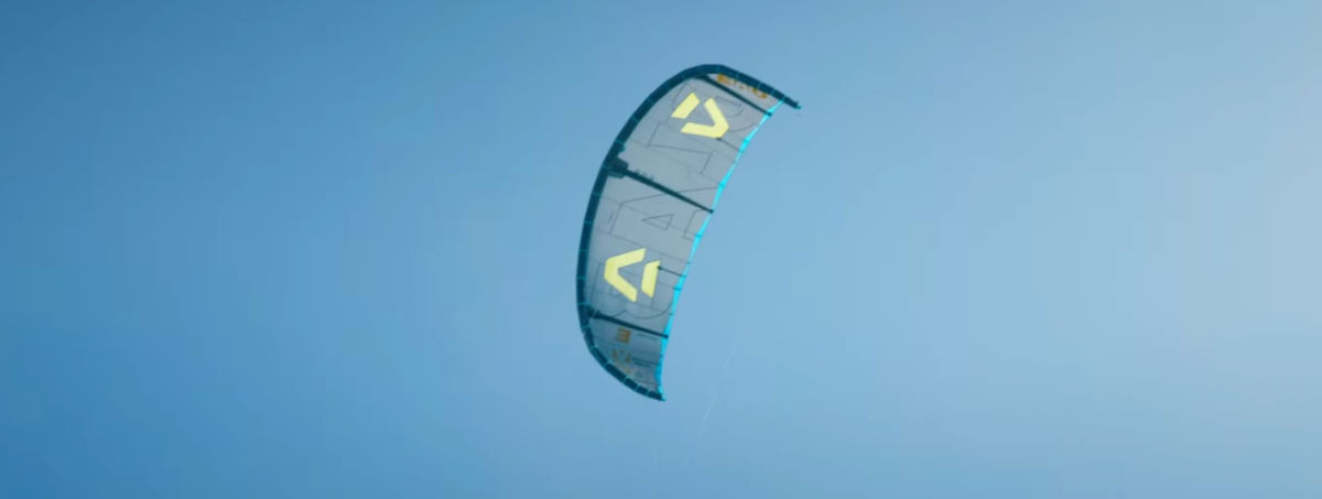 Gray's top pick from today was the Evo. The Duotone Evo kite flies overhead.