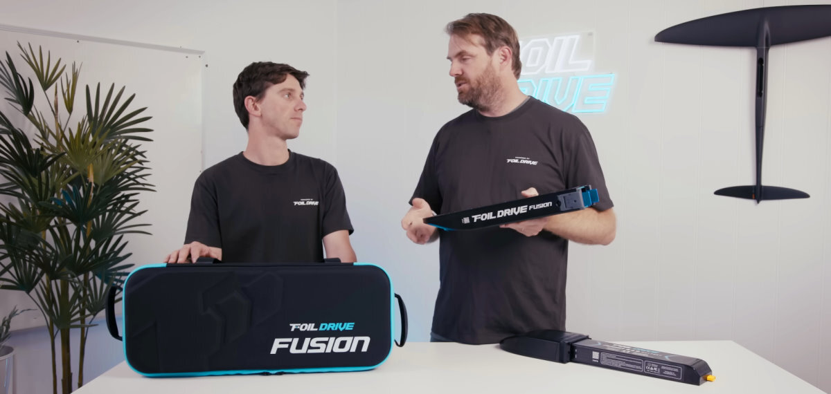 The Fusion's carry case is deeper and narrower than the Max case.