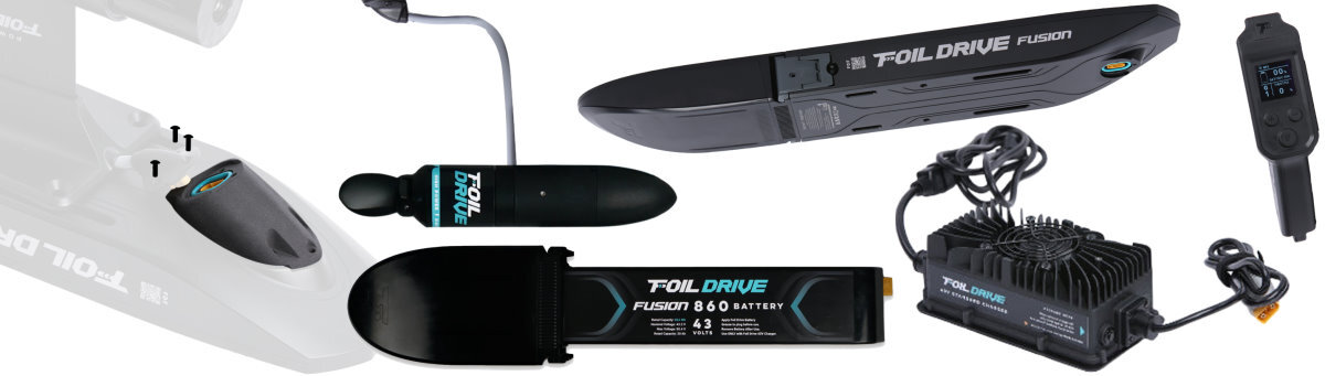 Components that are included with the Foil Drive Fusion.