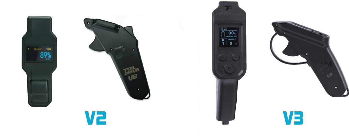 Comparison of the V2 and V3 Foil Drive controllers.