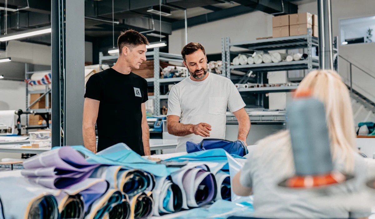 Harlem kite production at the Brainchild factory