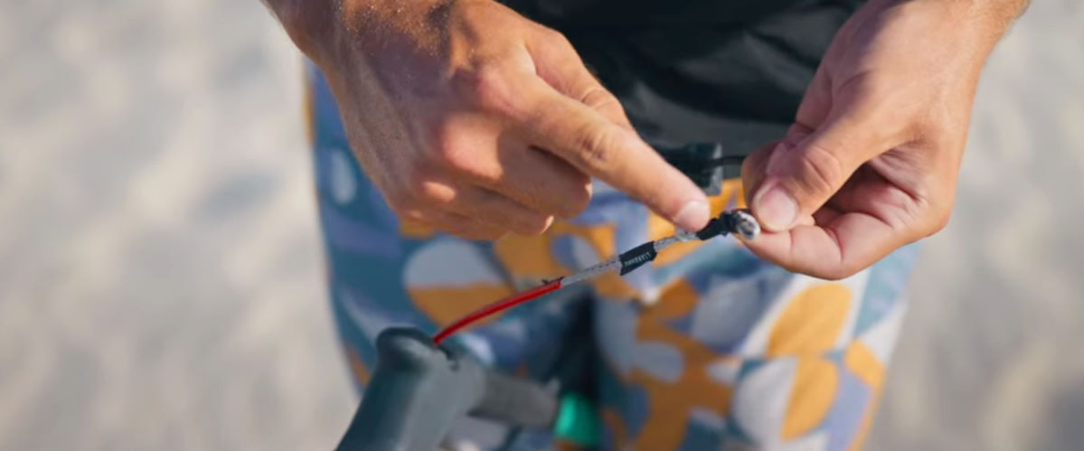 The solution to short lines is tucked right inside your bar. Rubens changes which knot the line is using to attach to the bar.