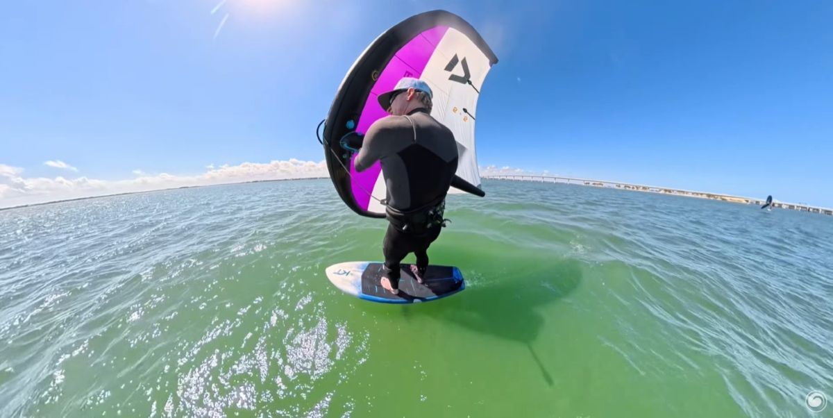 Jeff riding the KT Arc Pro Carbon board