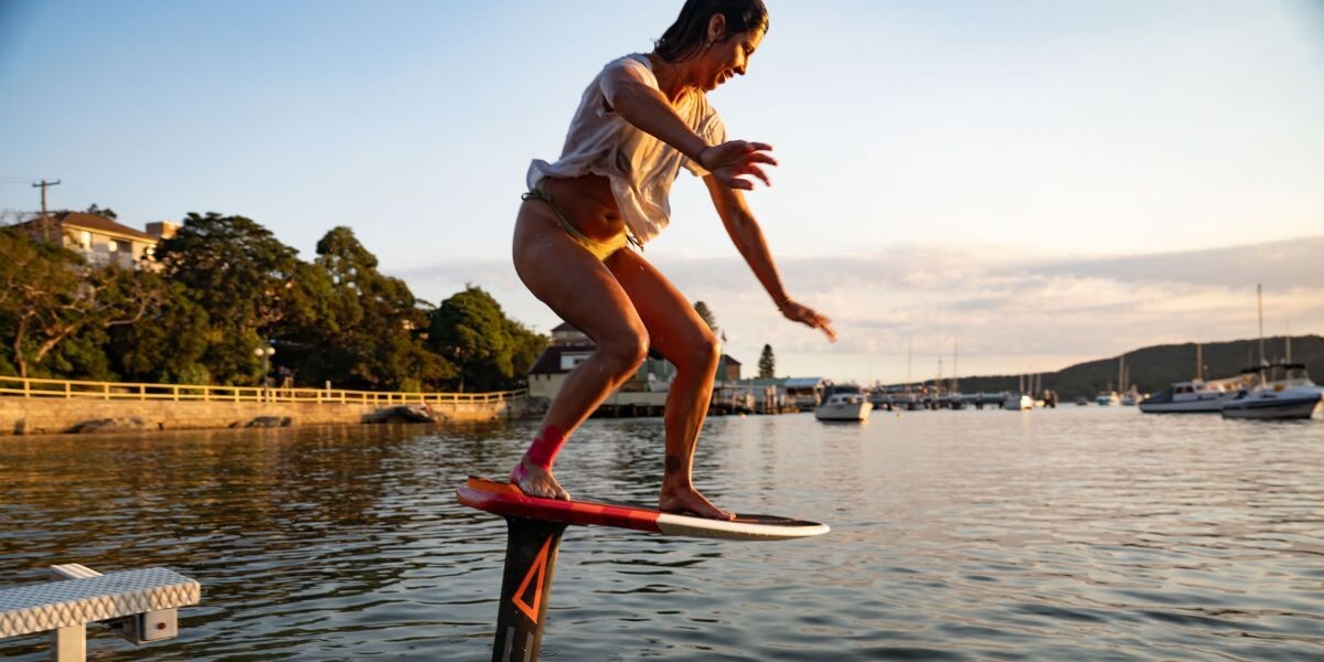 Pump foiling with the Kanga Series from Code Foils with little to no wake