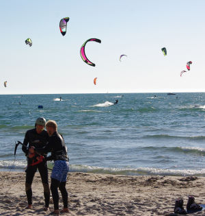 A great spot for kiteboarding