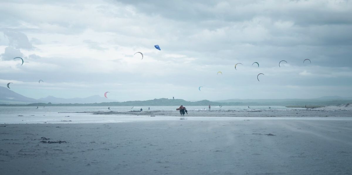 Kiteboarding in Hermanus, South Africa