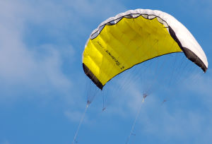 The HQ Beamer kiteboarding trainer kite