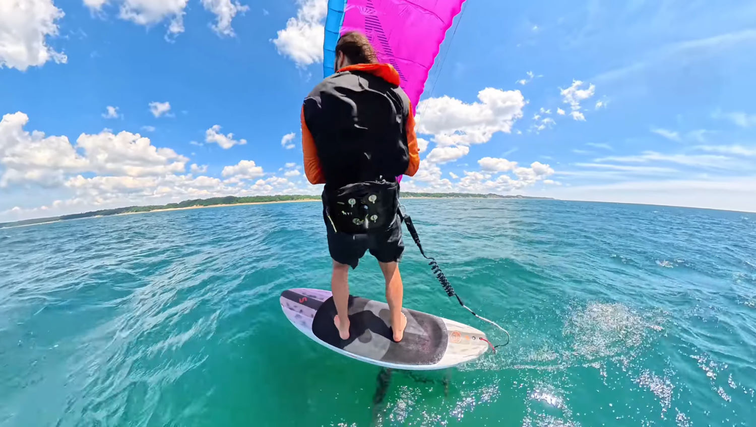 This is a great setup for parawinging. Tucker parawings with the KT Solus foil setup.