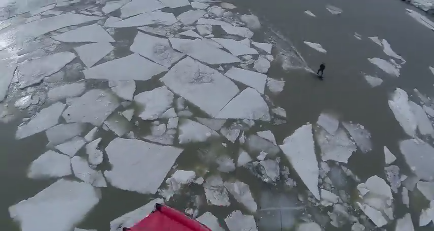 Extreme Kitesurfing - Men vs. Ice