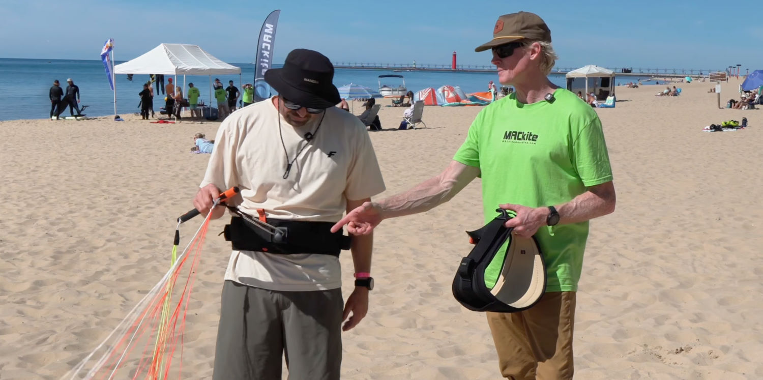 The Manera Pocket Wing Belt is a pocket for stowing and a harness all in one. Billy demonstrates how the pocket belt works as a harness.