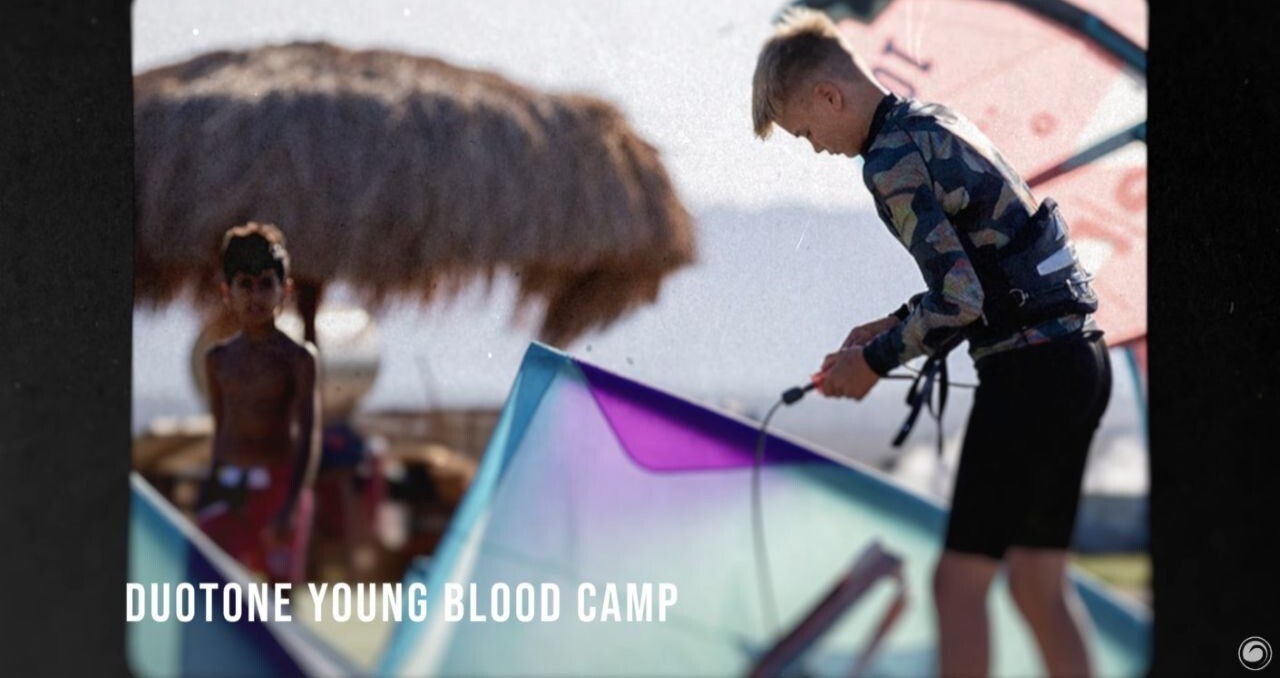 Max Tullet at Duotone's Young Blood Camp