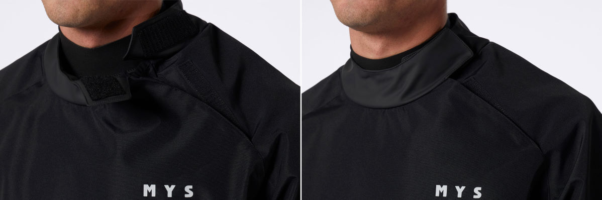 Close-up of the neck seal on the Mystic Gust.