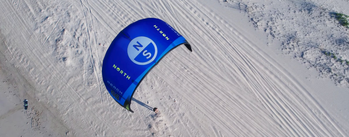A Reach seen from above while flying.