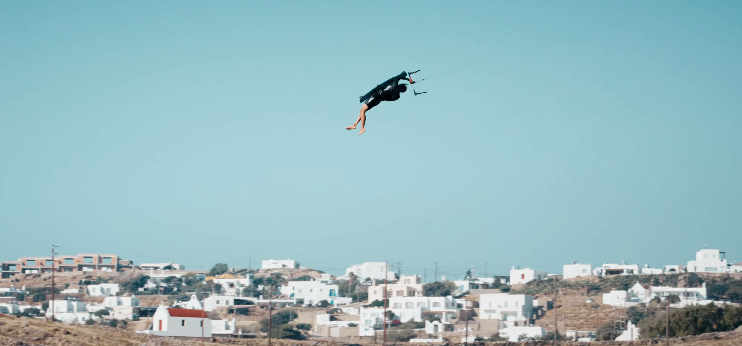 North team rider Maxwell Dahl is only 15, but is already ranking with the pros. Maxwell Dahl jumps high and spins during the GKA World Championships.