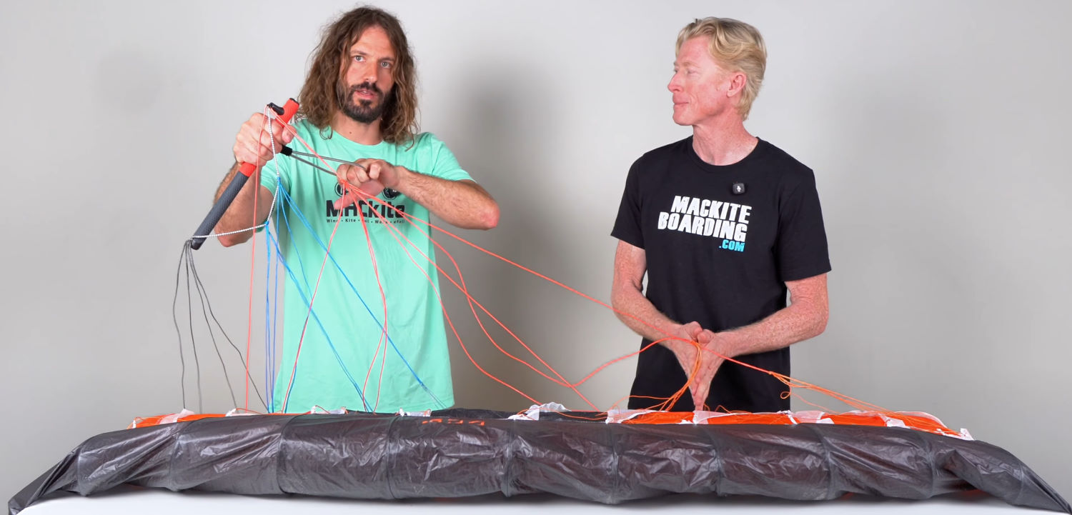 You can also use the harness loop to take some pressure off your main hand while unhooked. Tucker demonstrates how he likes to hold the harness loop with his other hand while unhooked.