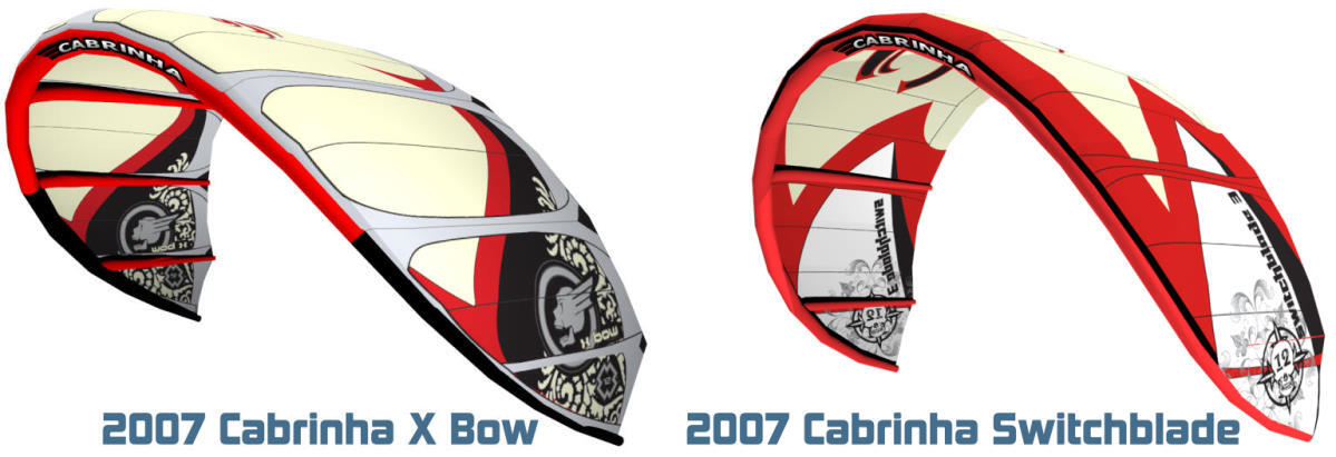 Side-by-side comparison of the 2007 Crossbow and Switchblade.