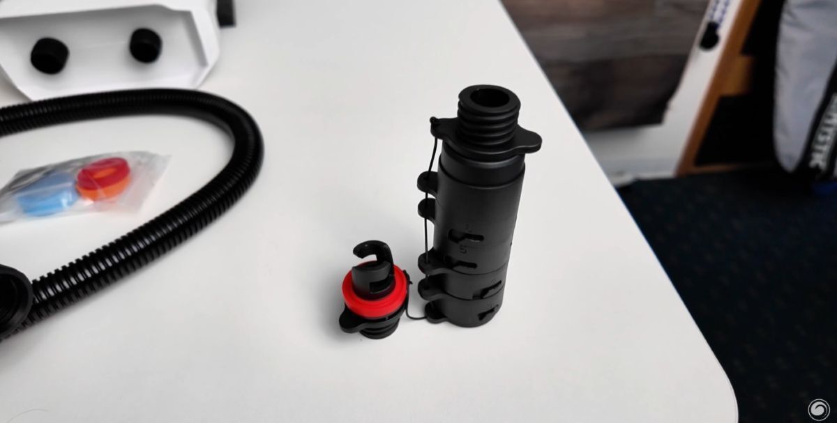 Pump adaptors on the WMFG 1.0E Electric Pump