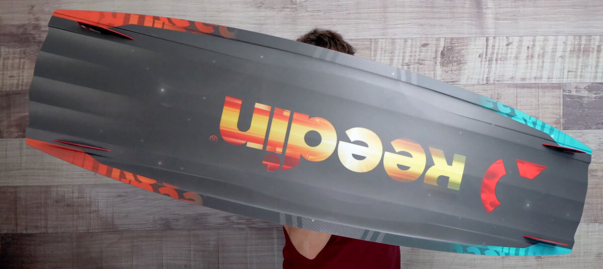 the bottom of the Reedin SpaceAgency kiteboard