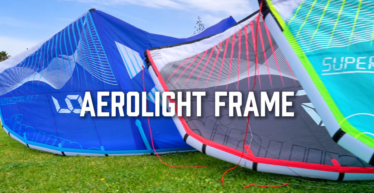 That's actually Aerolite, but it IS light. Close-up of kites with the new Aerolite frame.