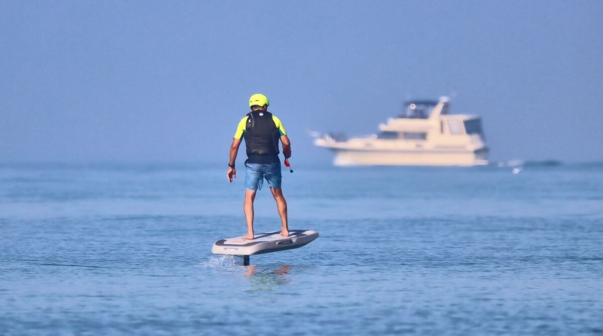 Rider at King of the Great Lakes on a Waydoo