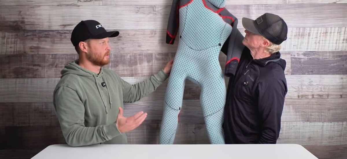 Interior lining on the Sooruz wetsuit Interior lining on the Sooruz wetsuit