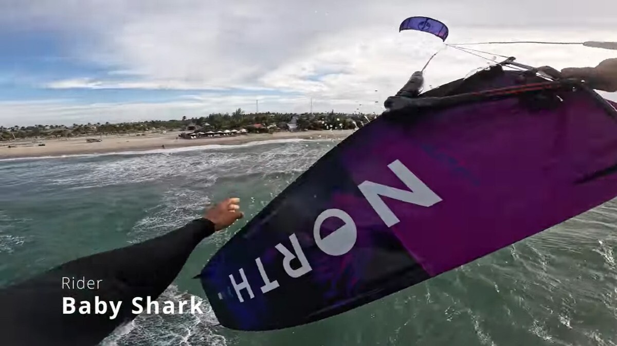 Team Rider Baby Shark on the 2026 North Orbit Kite