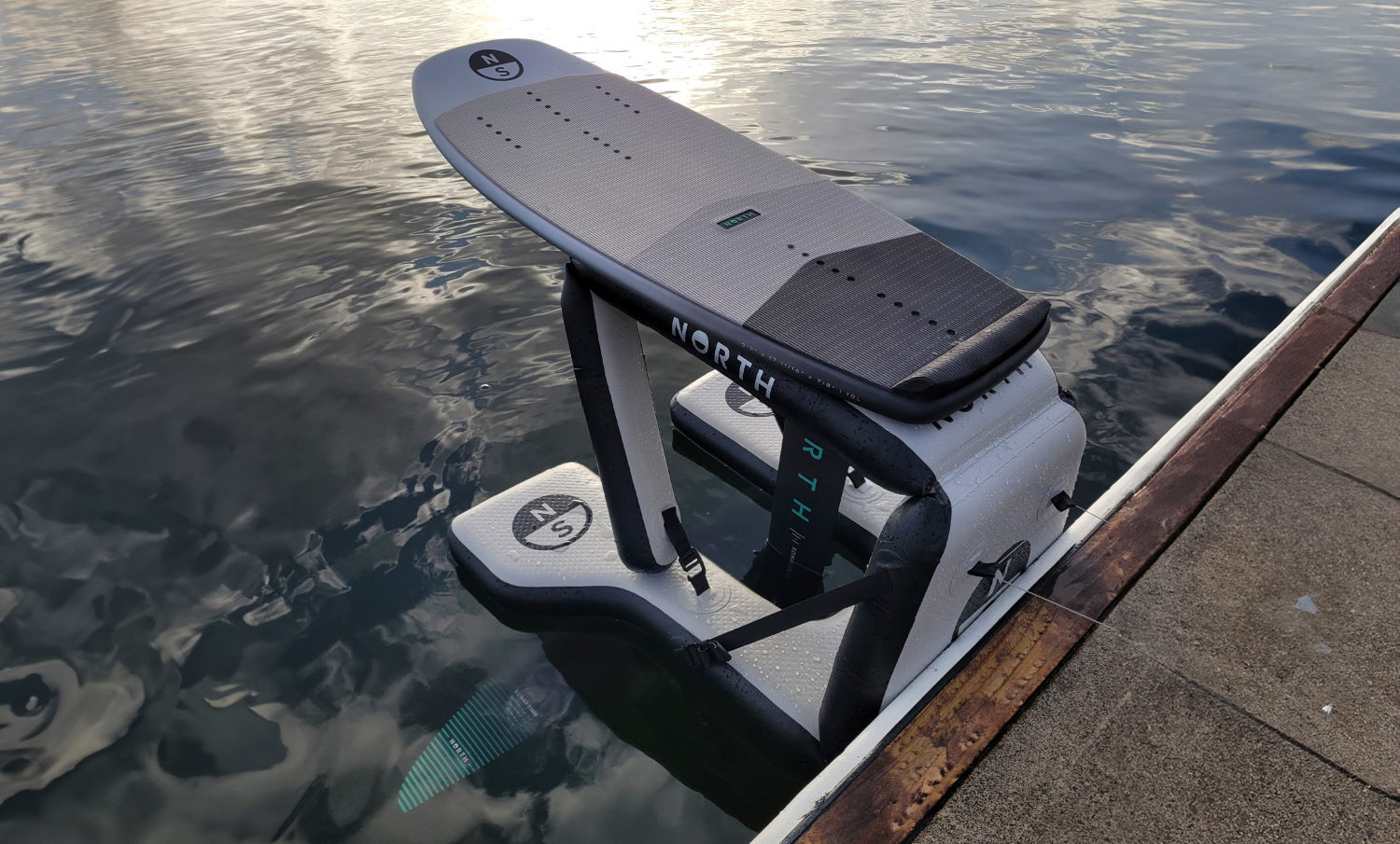 If you can't run with your foil alongside the dock, try putting it in a DockStarter. The DockStarter accessory with a foilboard mounted on it.