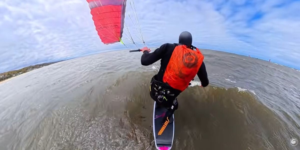 On-the-water performance of the Duotone Paradox SLS with a parawing