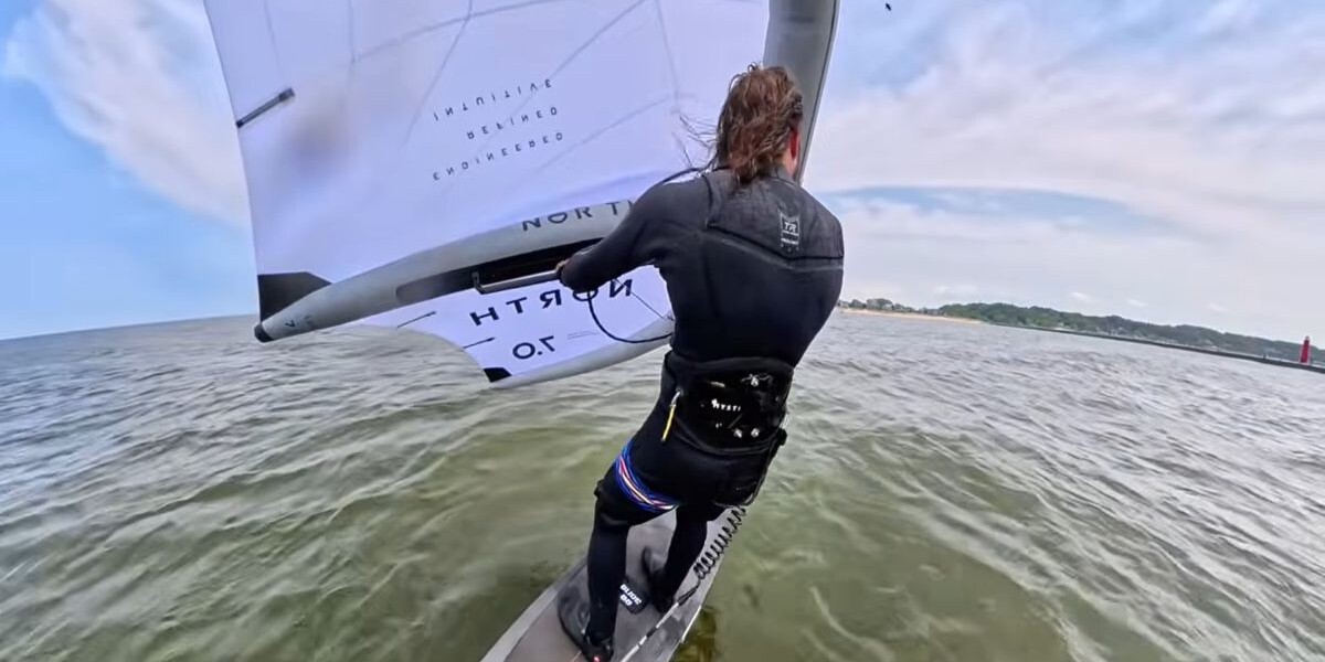 Tucker on the North Loft Pro Wing in light wind conditions