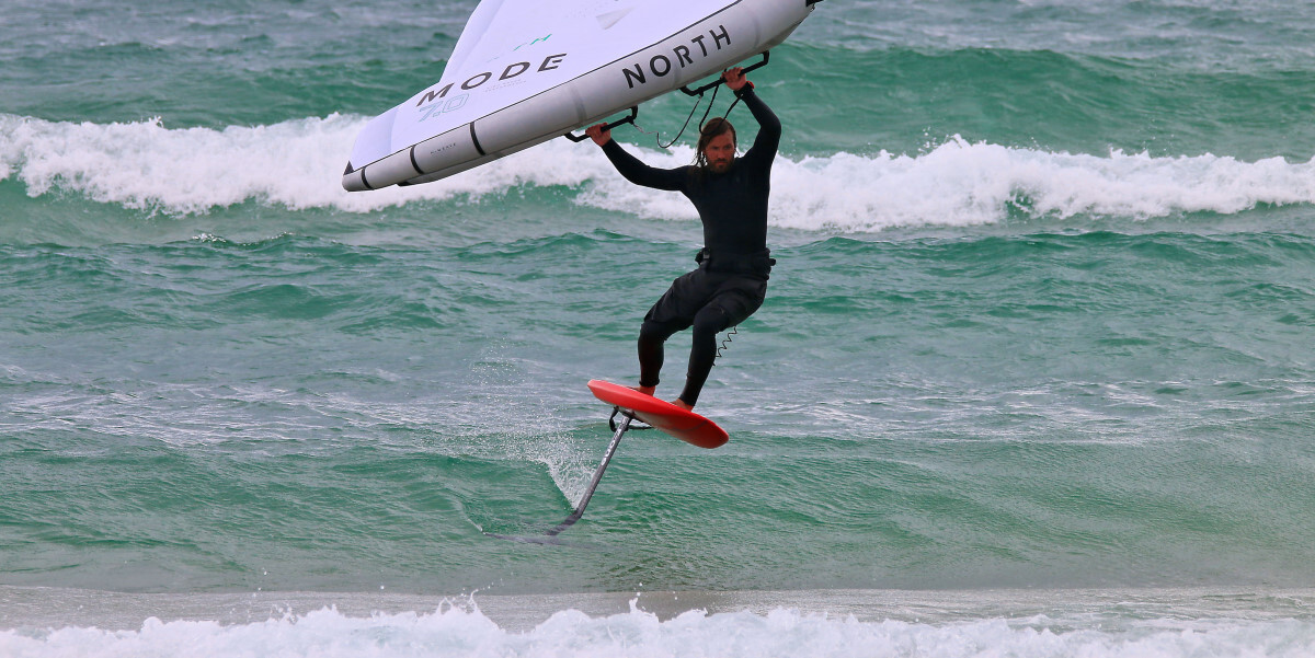 The right stabilizer can help you push through turns. Tucker winging on a wave